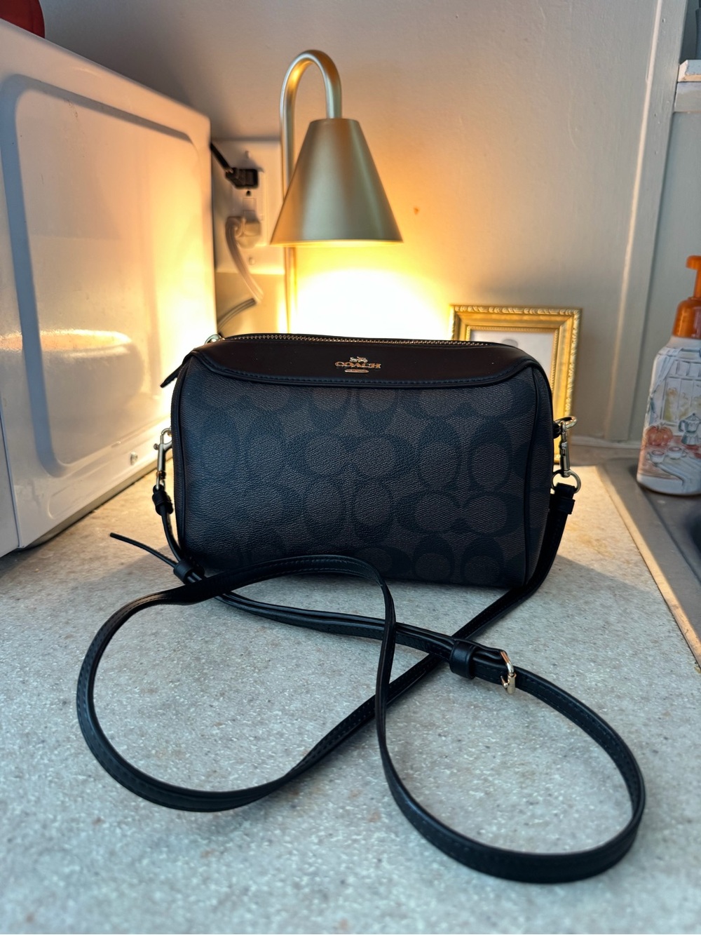 Coach Signature Crossbody Camera Bag